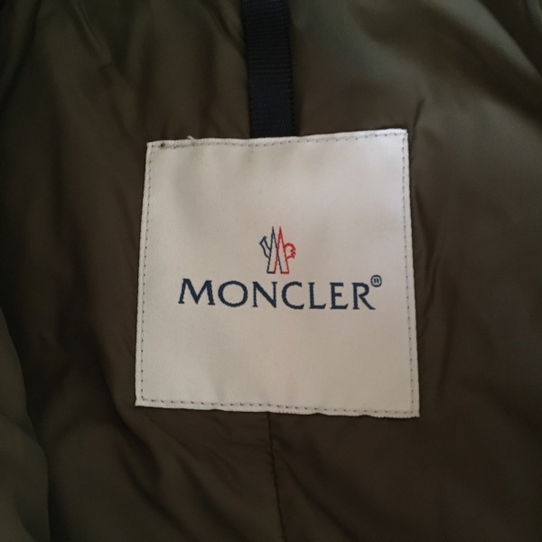 モンクレール MONCLER ダウンコート サイズ00 XS MARMELADE(マルメラド) カーキ レディース 長袖/ジップアップ/フード取り外し可/冬 コート_画像3