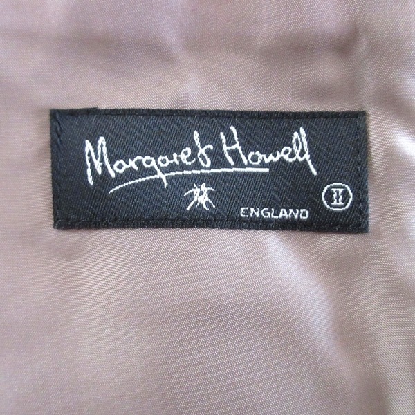 マーガレットハウエル MargaretHowell スカートスーツ - ダークブラウン×ベージュ レディース チェック柄 レディーススーツ_画像3