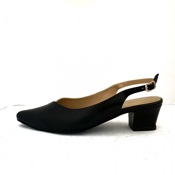 Кэтрин Хэмнет Катаринехамнетт Сандалии 24 1/2 -Leather Black x Beige Ladies Beauty Shoes