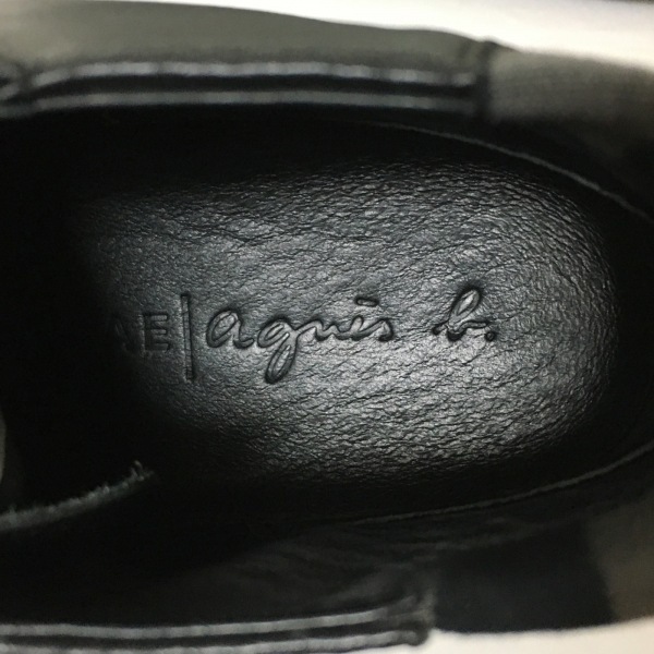 アニエスベー agnes b スニーカー 24 - レザー 黒 レディース CLAE/ハイカット 靴_画像5