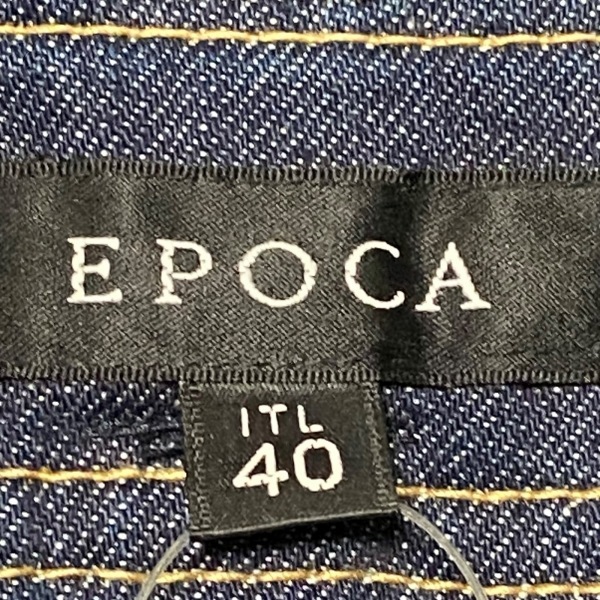 エポカ EPOCA スカート サイズ40 M - ネイビー レディース ひざ丈/デニム/フリル/レース ボトムスの画像3