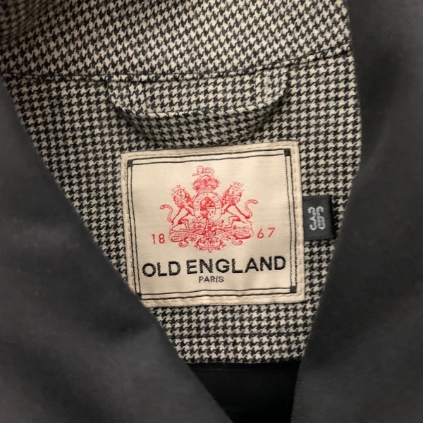 オールドイングランド OLD ENGLAND サイズ36 S - 黒×白 レディース 長袖/千鳥格子柄/春/秋 コート_画像3