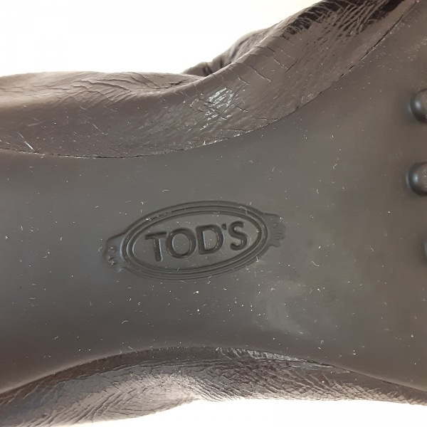 トッズ TOD'S ドライビングシューズ 37 1/2 - レザー 黒 レディース 靴の画像5