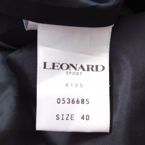 レオナールスポーツ LEONARD SPORT サイズ40 M - 黒×グレー×マルチ レディース 長袖/春/秋 コート_画像5