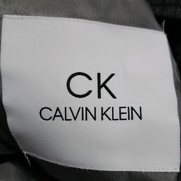 カルバンクライン CalvinKlein サイズ34 - ダークグレー 2B/チェック柄 美品 ジャケット_画像3