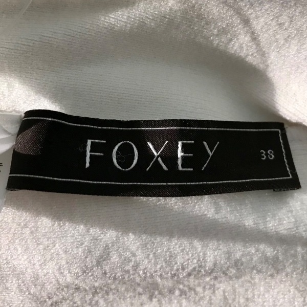 フォクシー FOXEY 七分袖カットソー サイズ38 M - 白 レディース トップス_画像3