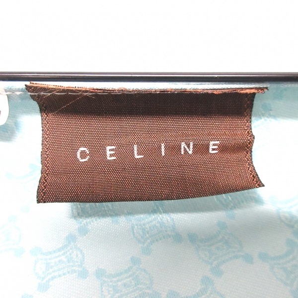 セリーヌ CELINE 折りたたみ傘 - 化学繊維 ライトブルー×ライトグレー マカダム柄 傘の画像2