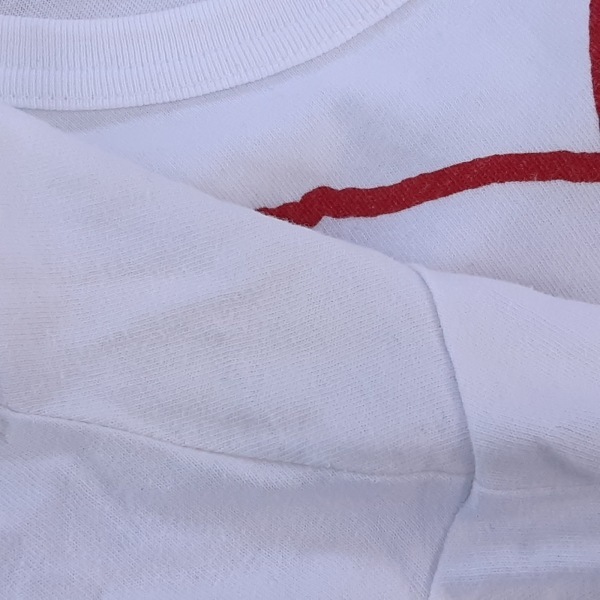 プレイコムデギャルソン PLAY COMMEdesGARCONS 半袖Tシャツ サイズS - 白×レッド×黒 レディース クルーネック トップス_画像7