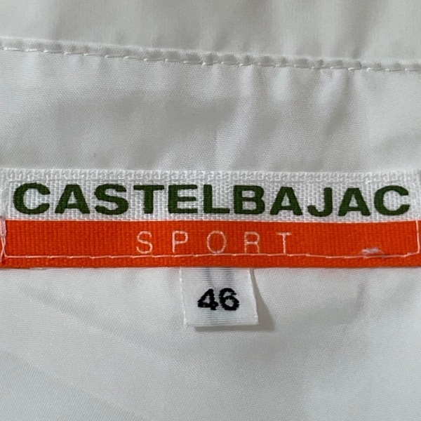 カステルバジャックスポーツ CastelbajacSport ダウンベスト サイズ46 L - 白×ベージュ メンズ 冬 ジャケットの画像3