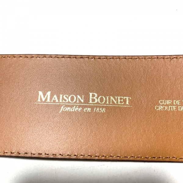 メゾンボワネ MAISONBOINET - レザー ボルドー ベルト_画像4