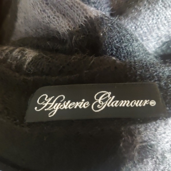 ヒステリックグラマー HYSTERIC GLAMOUR 長袖セーター サイズF - 黒×グレー レディース クルーネック/スカル トップス_画像3
