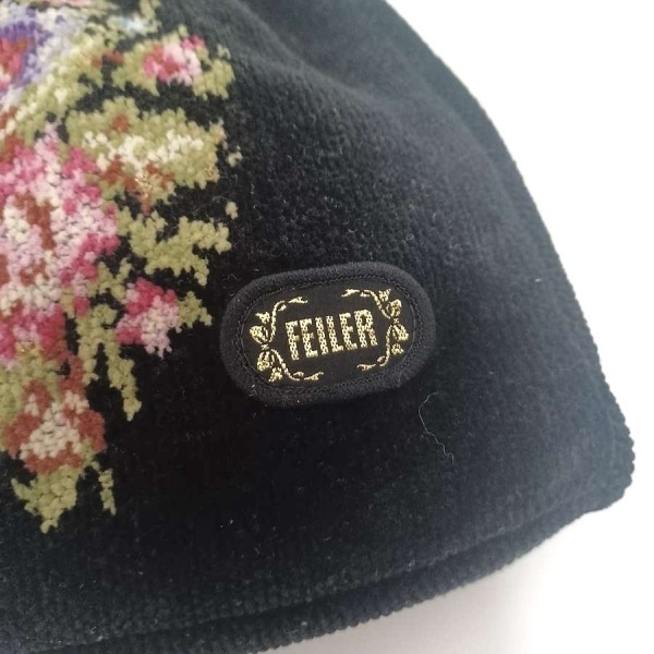 フェイラー FEILER ハンドバッグ - パイル 黒×ピンク×マルチ 花柄 バッグの画像8