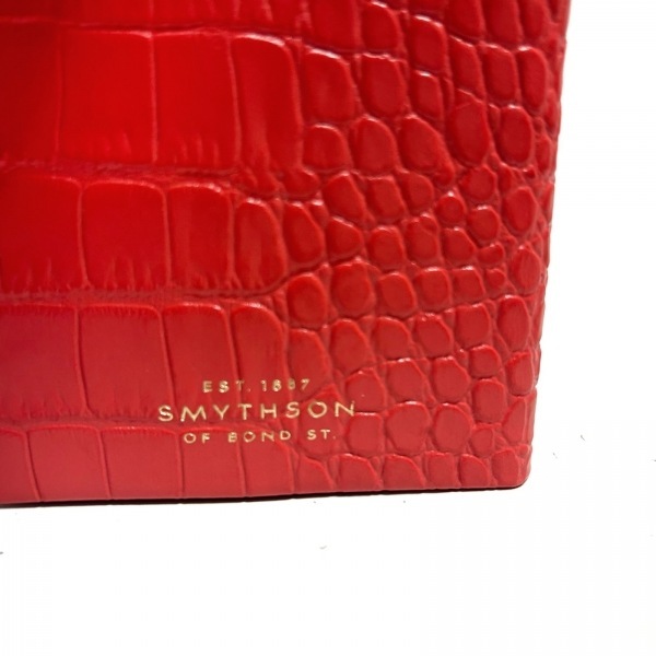 スマイソン SMYTHSON 手帳 - レザー レッド パナマダイアリー/2024(2023/11～2025/01) 美品 財布_画像4