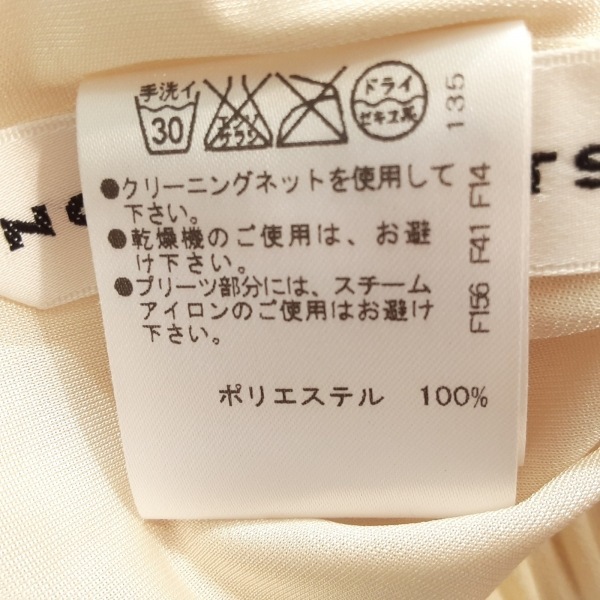 ノコプリーツ NOKO PLEATS ロングスカート サイズ38 M - アイボリー レディース プリーツ/ウエストゴム ボトムス_画像4