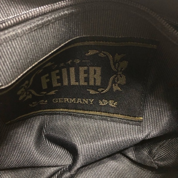 フェイラー FEILER ハンドバッグ - パイル×レザー 黒×ピンク×マルチ 花柄 美品 バッグの画像8
