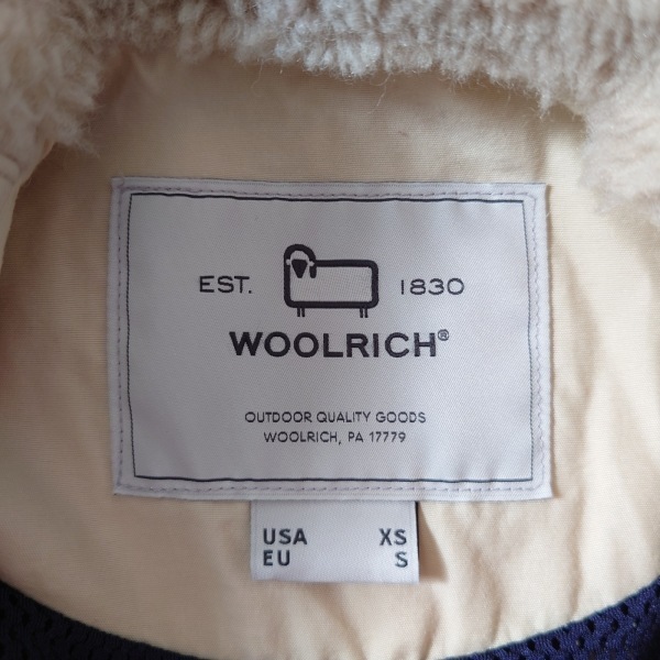 ウールリッチ WOOLRICH サイズUSA XS - ベージュ×アイボリー レディース 長袖/冬 美品 コート_画像3