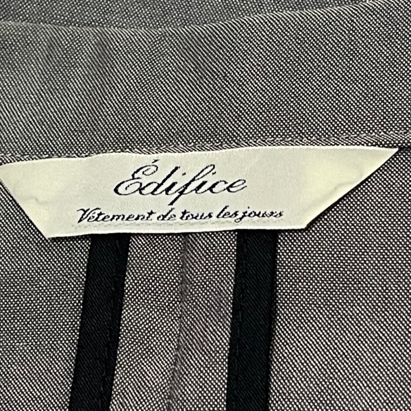 エディフィス EDIFICE サイズ40 M - ダークグレー メンズ 長袖/秋/冬 美品 ジャケットの画像3