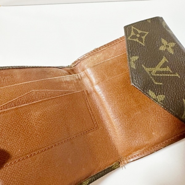 ルイヴィトン LOUIS VUITTON Wホック財布 190 ポルトモネビエ(旧型) モノグラム・キャンバス - 881AN 財布 モノグラム_画像3