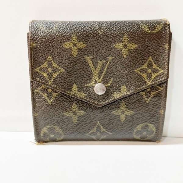 ルイヴィトン LOUIS VUITTON Wホック財布 190 ポルトモネビエ(旧型) モノグラム・キャンバス - 881AN 財布 モノグラム_画像1