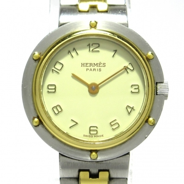 HERMES(エルメス) 腕時計 クリッパー レディース アイボリー