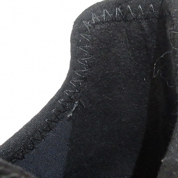 シャネル CHANEL スニーカー 38 G36299 スエード×ベロア×化学繊維 黒 レディース ココマーク 靴_画像6