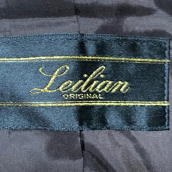 レリアン Leilian スカートスーツ - ダークブラウン×ブラウン×マルチ レディース レザー 美品 レディーススーツ_画像3