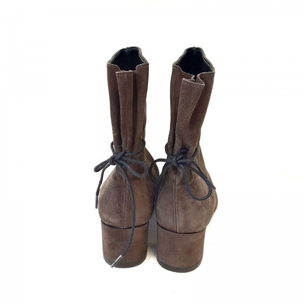  fabio rusko-niFABIO RUSCONI short boots 36 - suede dark brown lady's shoes 