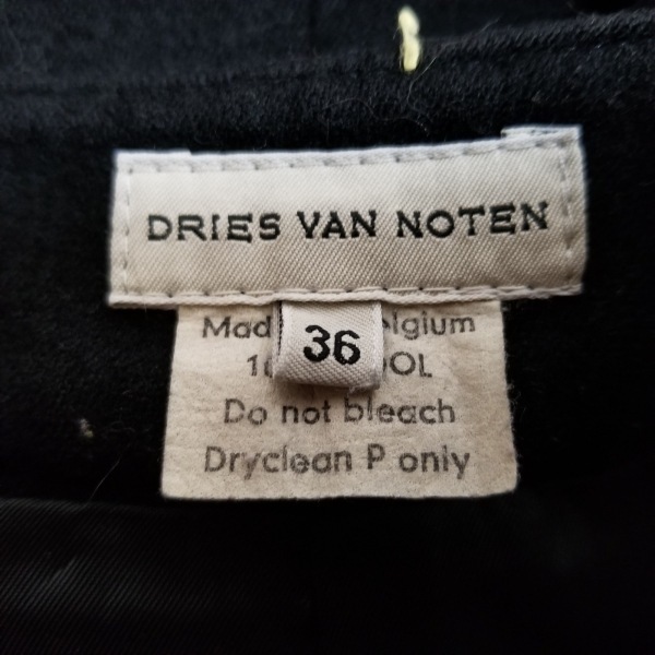 ドリスヴァンノッテン DRIES VAN NOTEN スカート サイズ36 M - 黒 レディース ひざ丈 ボトムスの画像3