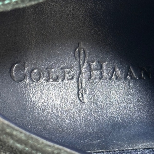 コールハーン COLE HAAN スニーカー 8 1/2 M - スエード×レザー 黒×ブルーグリーン×ブラウン メンズ インソール取外し可 靴の画像5