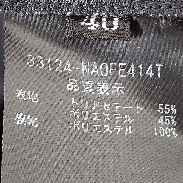 フォクシーニューヨーク FOXEY NEW YORK サイズ40 M - 黒 レディース 半袖/ひざ丈 ワンピース_画像4