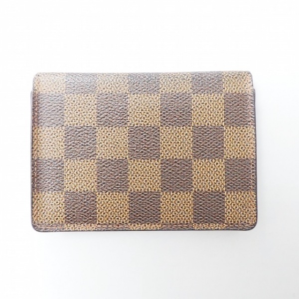 ルイヴィトン LOUIS VUITTON パスケース N60533 ポルト 2カルト・ヴェルティカル ダミエキャンバス エベヌ CA0072 財布 ダミエ_画像2