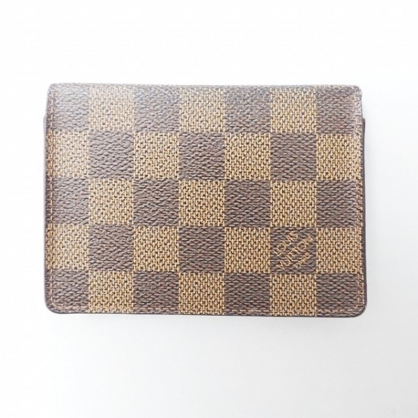 ルイヴィトン LOUIS VUITTON パスケース N60533 ポルト 2カルト・ヴェルティカル ダミエキャンバス エベヌ CA0072 財布 ダミエ_画像1