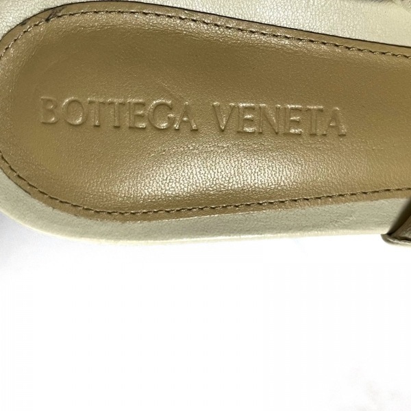 ボッテガヴェネタ BOTTEGA VENETA サンダル 38 - レザー アイボリー レディース 靴_画像5