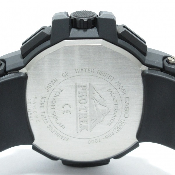 CASIO(カシオ) 腕時計■美品 プロトレックマルチフィールド PRW-7000/PRW-7000-8JF メンズ タフソーラー/電波 黒の画像3