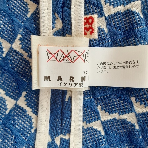 マルニ MARNI スカート サイズ38 S - ブルー×アイボリー レディース ひざ丈 美品 ボトムスの画像5