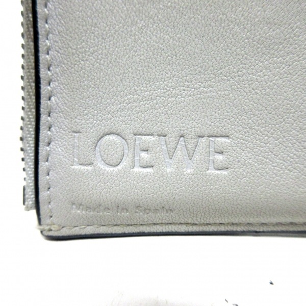 ロエベ LOEWE 3つ折り財布 スモールバーティカルウォレット レザー イエロー×ライトブラウン 財布の画像5