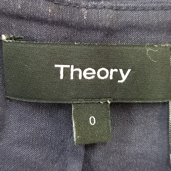 セオリー theory サイズ0 XS - ダークネイビー レディース 半袖/ひざ丈 ワンピース_画像3