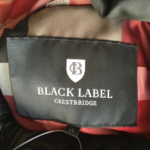 ブラックレーベルクレストブリッジ BLACK LABEL CRESTBRIDGE ダウンジャケット サイズLL - 黒 メンズ 長袖/冬 ジャケット_画像3