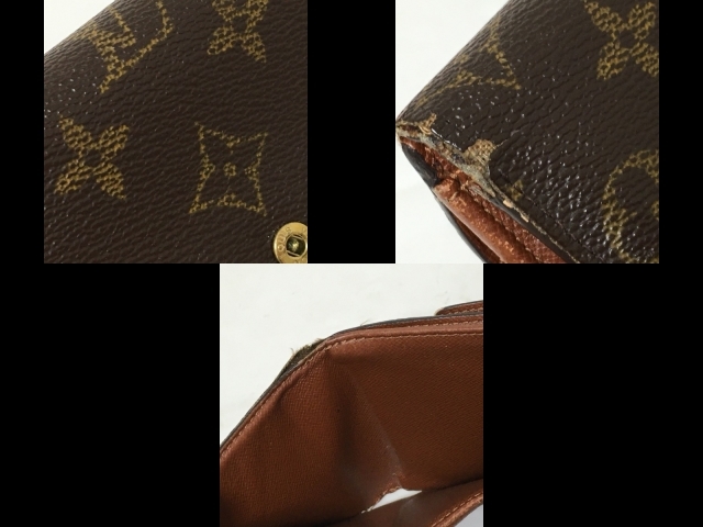 ルイヴィトン LOUIS VUITTON Wホック財布 M61652 ポルト モネ・ビエ カルト クレディ TH0011 財布 モノグラム_画像10