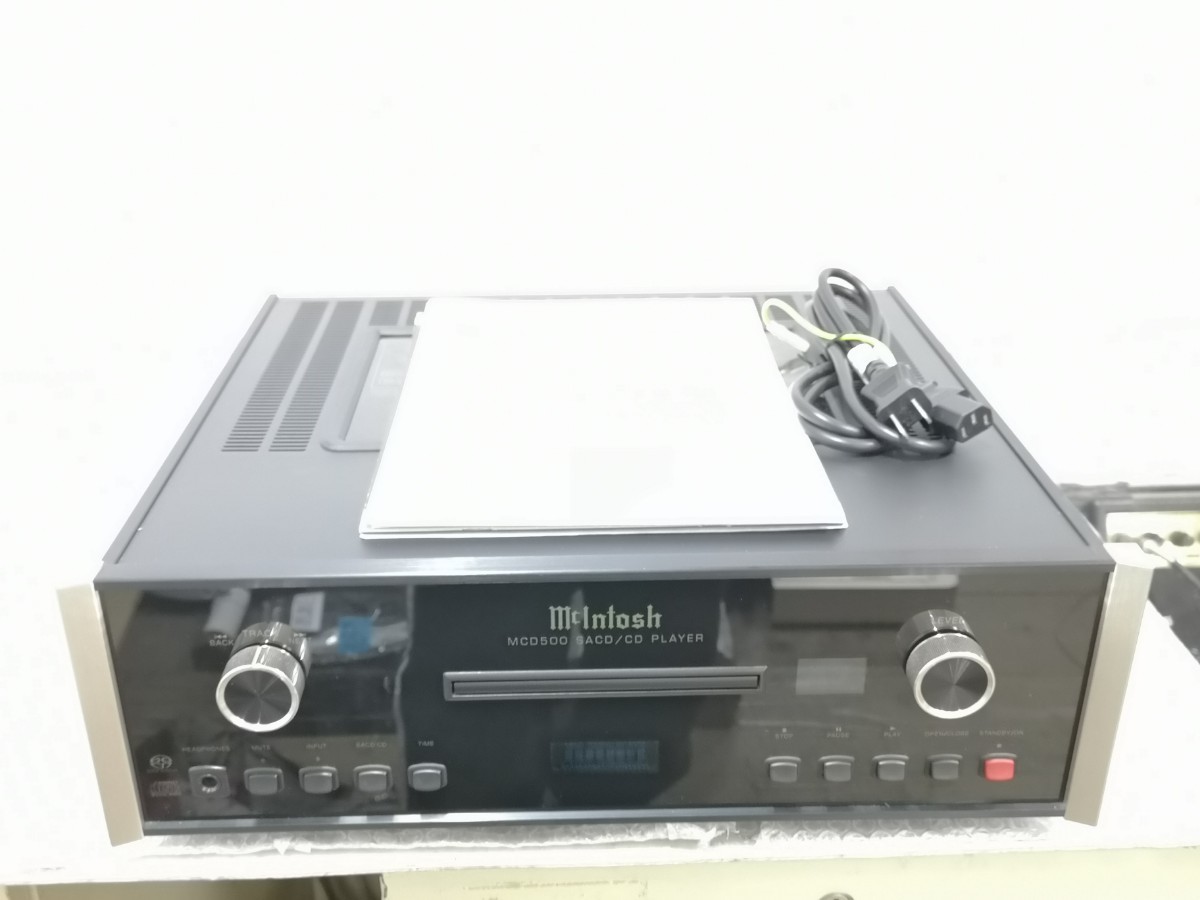 [ジャンク SACD CD Player リモコン 説明書付き 綺麗]mcIntosh MCD500_画像1