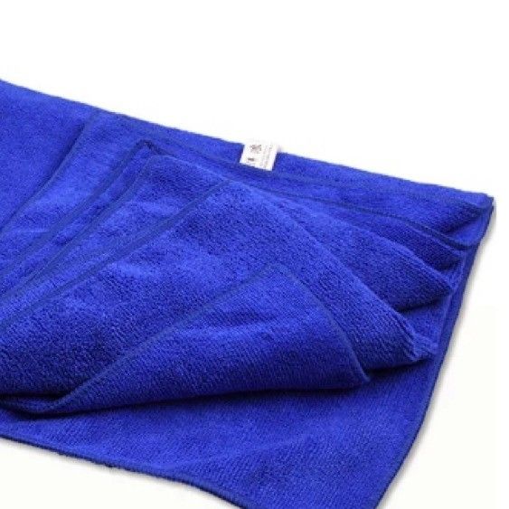 ブルー 青 20枚 マイクロファイバークロスタオル お得まとめ 洗車 台拭 掃除 使い捨て
