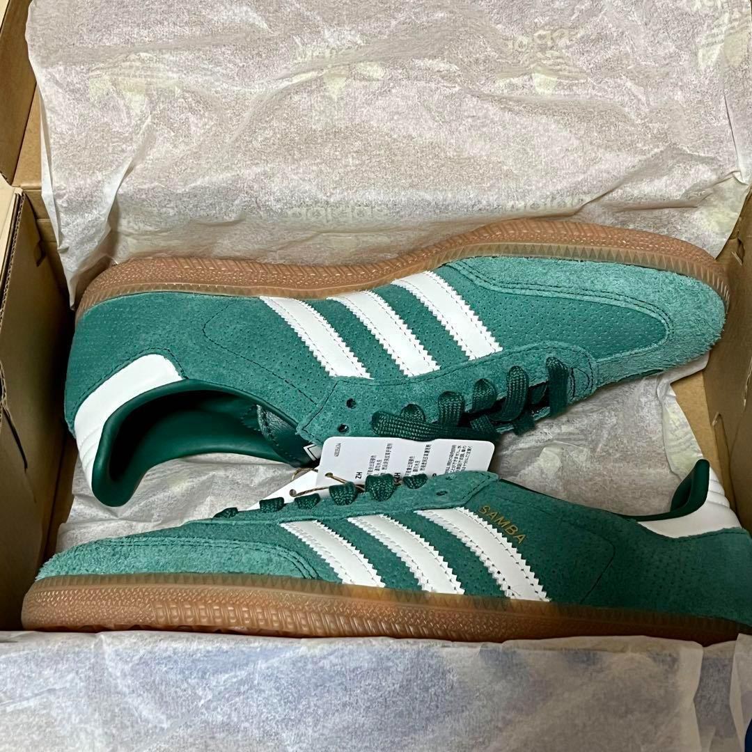 【新品26cm】adidas Samba OG "College Green/Core White/Gum" アディダス サンバ カレッジグリーン/コアホワイト/ガム_画像1