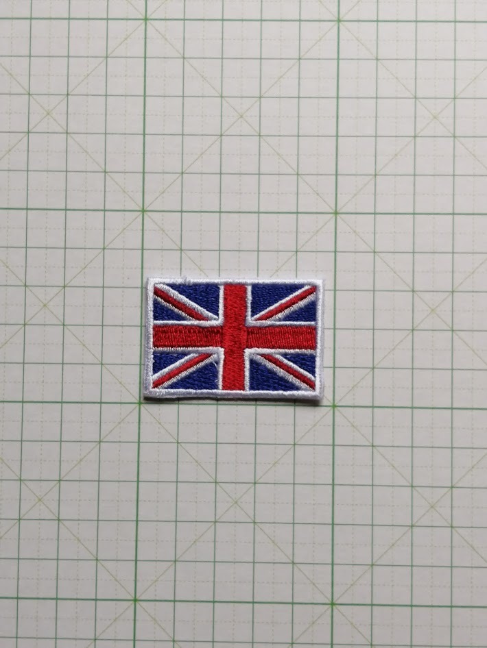 ■ イギリス 国旗 ワッペン イングランド 小型 England ■ アイロン接着OK_画像1
