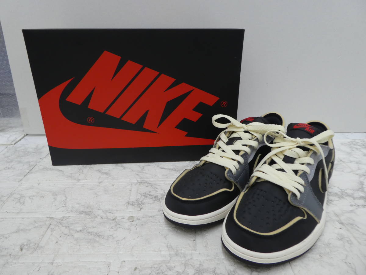 ☆ NIKE ナイキ AIR JORDAN 1 RETRO LOW OG EX DV0982-006 スニーカー エアジョーダン 26.5cm 中古品 1円スタート ☆_画像1