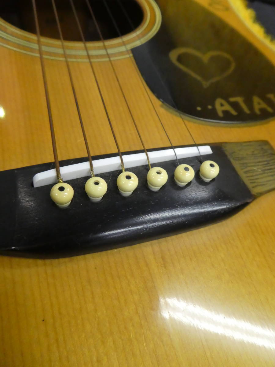 ☆ Morris モーリス アコースティックギター ハードケースセット W-20 Acoustic Guitar 1円スタート ☆_画像3