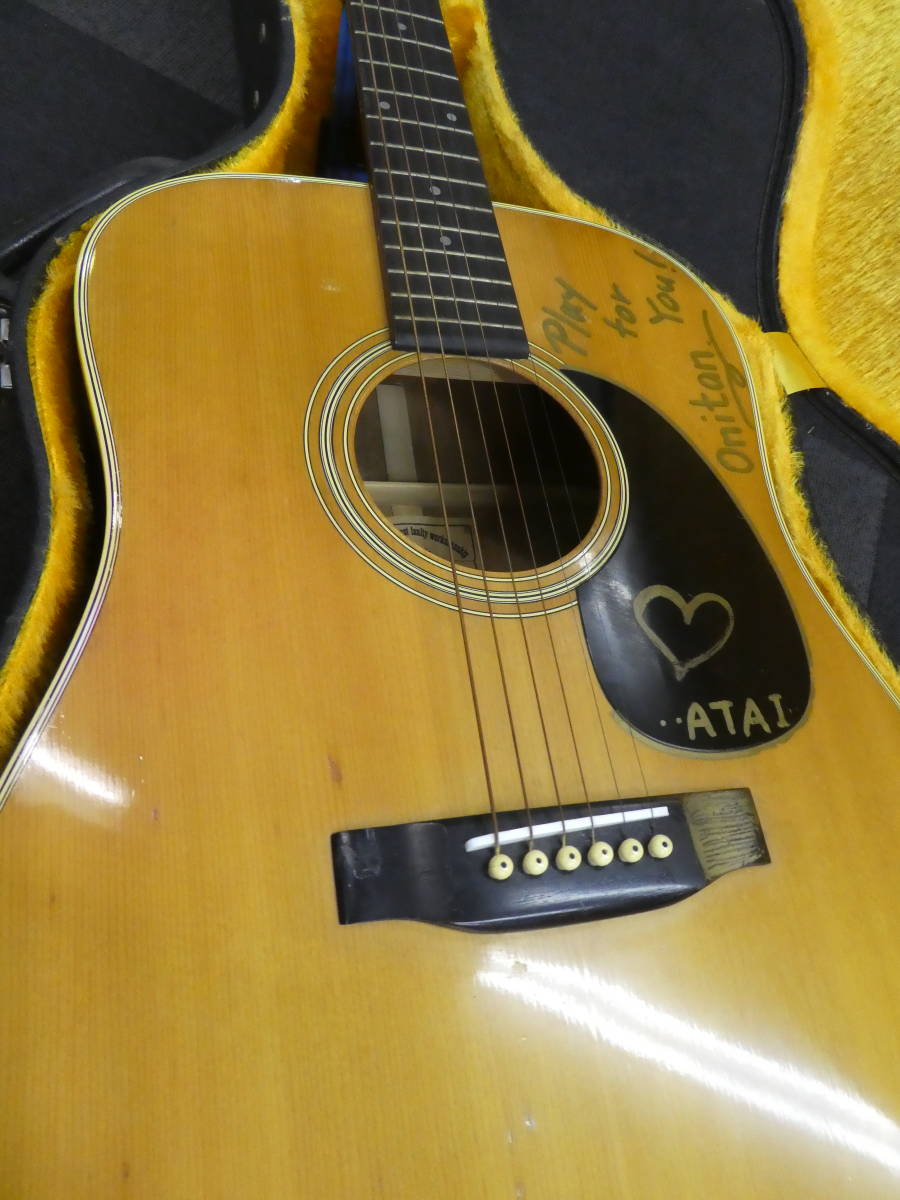☆ Morris モーリス アコースティックギター ハードケースセット W-20 Acoustic Guitar 1円スタート ☆_画像2