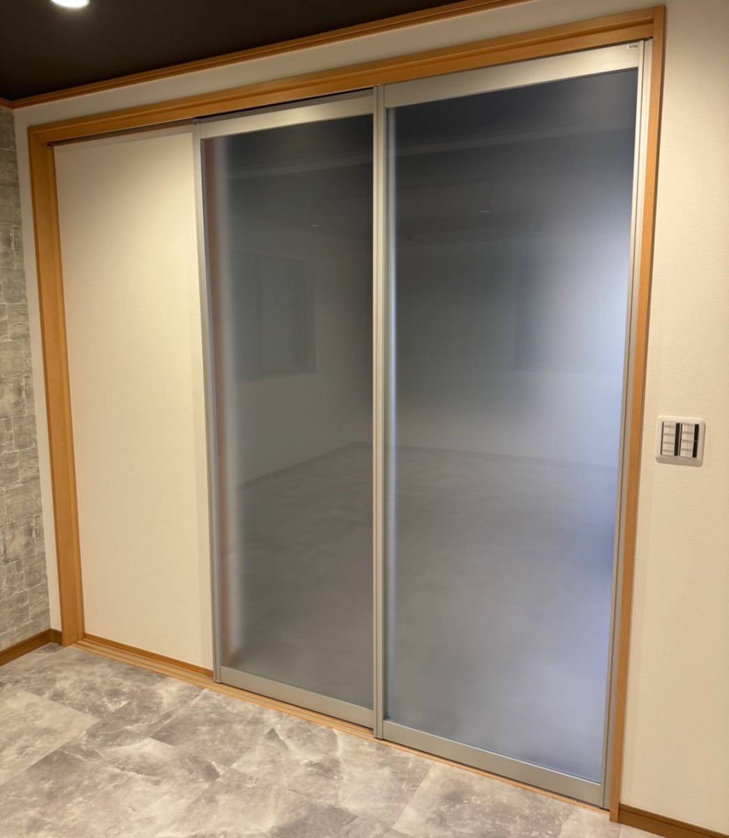 TOSUTEM/トステム ウッディーラインシリーズ　室内引き戸　間仕切りドア吊 引き違い戸 2枚　室内ドア 引き戸 建具　ガラス戸