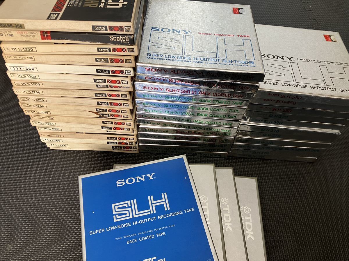 SONY オープンリールテープ SLH-72-275 SLH-7-550 SLH-370 Scotch 111 など 大量 ジャンク 未確認 _画像1
