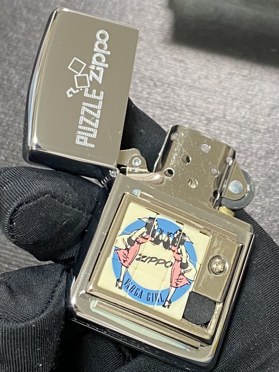 zippo WINDY PUZZLE 特殊加工 希少モデル ヴィンテージ 1995年製 ウィンディ パズル シルバーインナー 1995年製 ケース 保証書付き