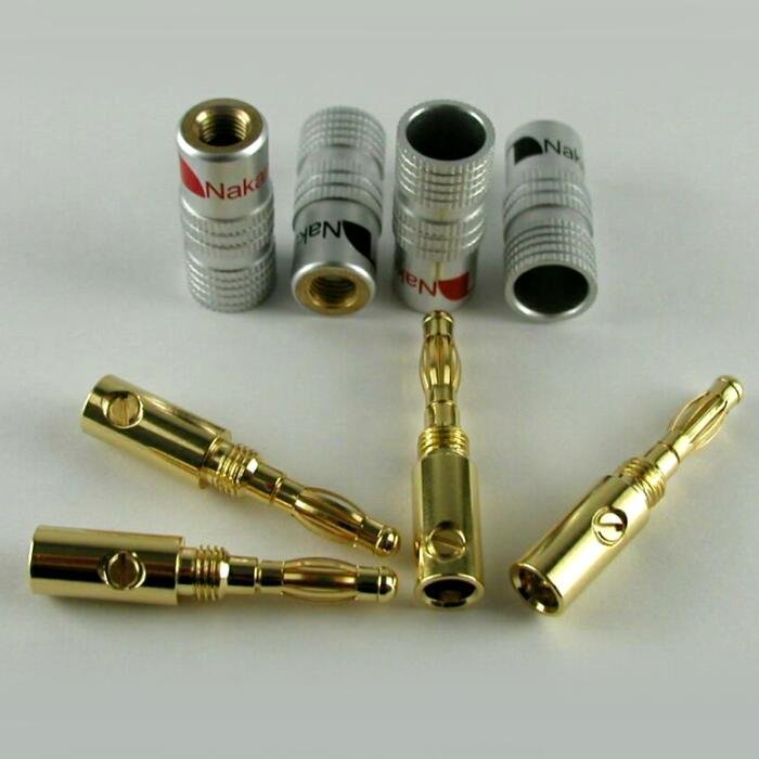 * Nakamichi ....Nakamichi banana plug ......24K gilding KA 8 pcs set [ free shipping ]